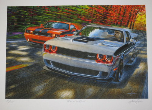 Dodge challenger scat pack - dodge, art